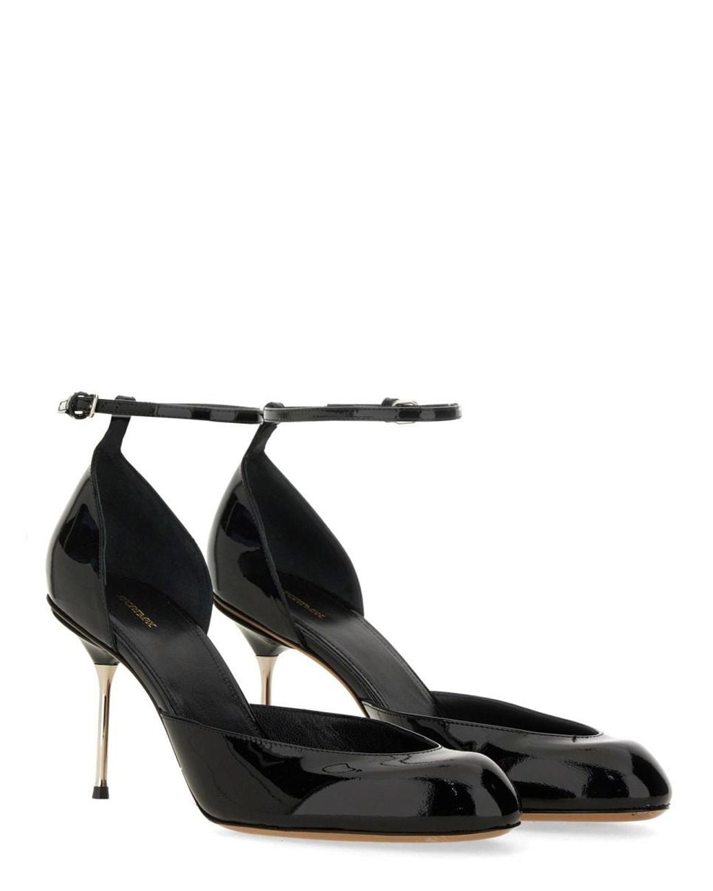Sportmax Black Sportmax Leather Mary Jane Pumps