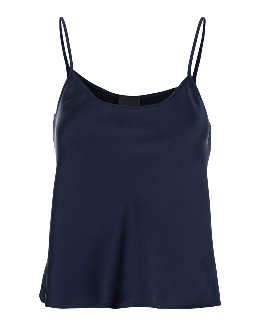 Le Plain Blue Top With Spaghetti Straps