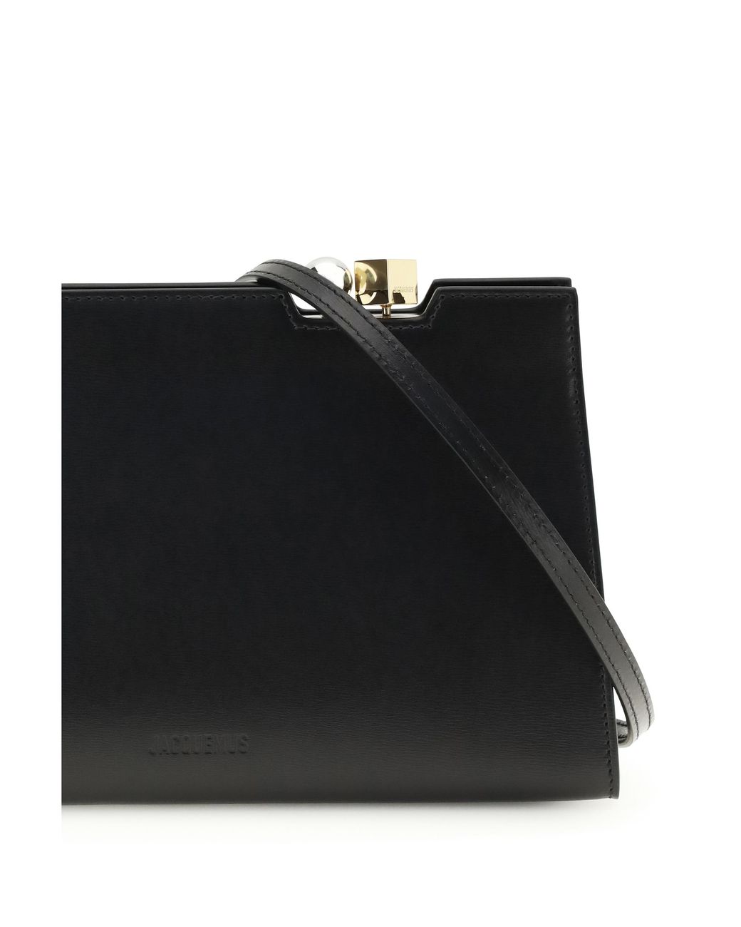 Jacquemus Black Shoulder Bag Le Salon Calf Leather
