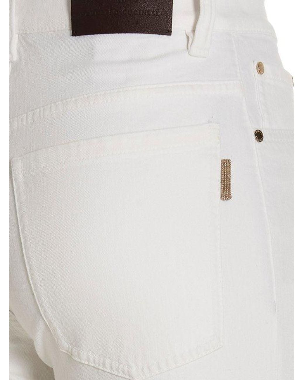 Brunello Cucinelli White Off Tailored Trousers