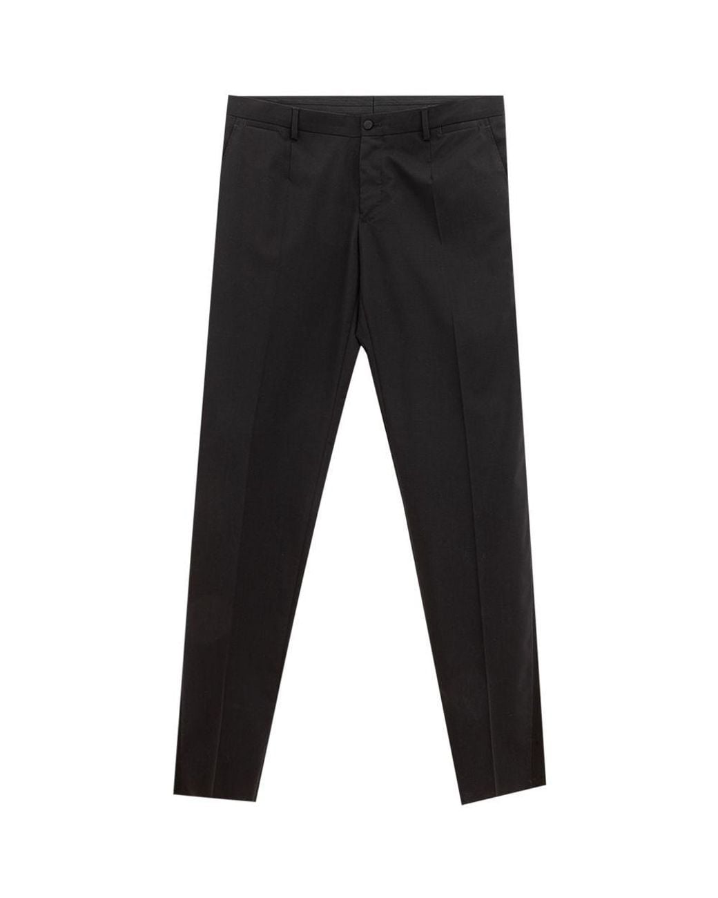 Dolce & Gabbana Black Wool Dress Pants for men