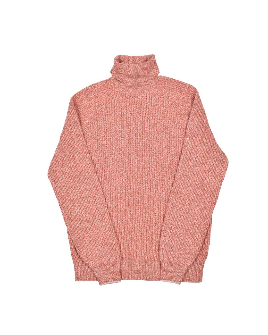 Brunello Cucinelli Pink Wool Silk Turtleneck Sweater for men