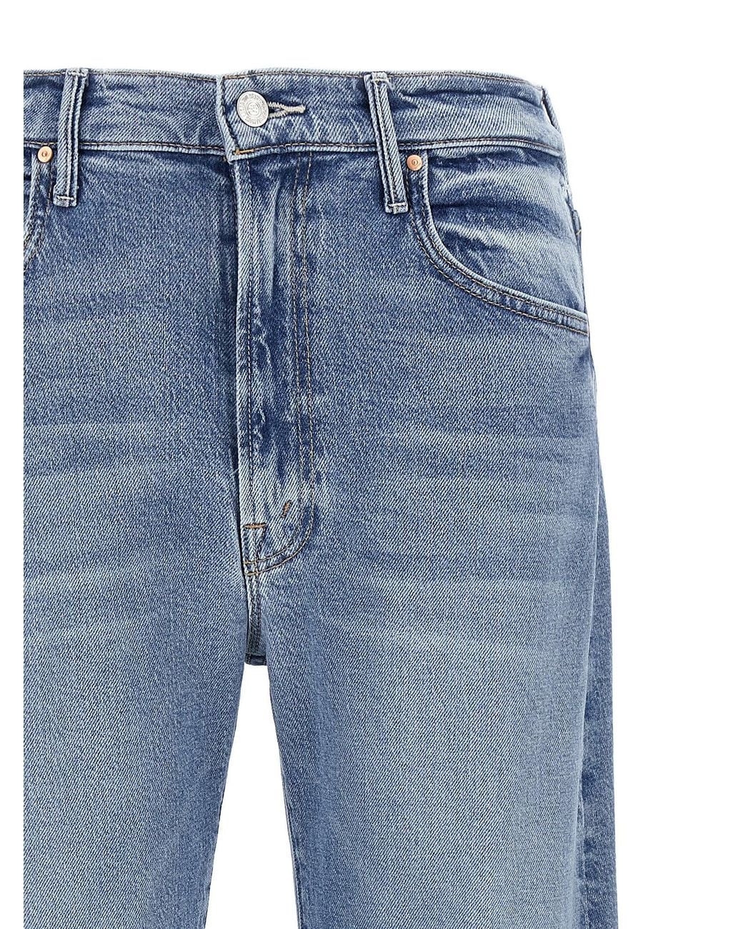 Mother Blue The Lasso Sneak Jeans