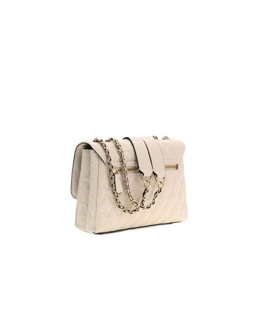 Guess Natural Guess Quilted Polyurethane Crossbody Bag