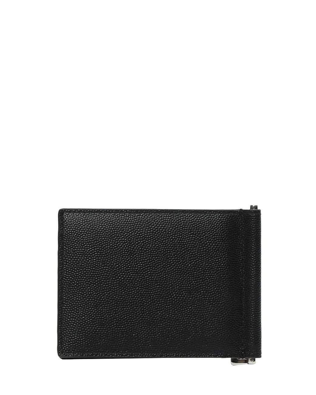 Saint Laurent Black Wallet Calfskin Calf Leather for men