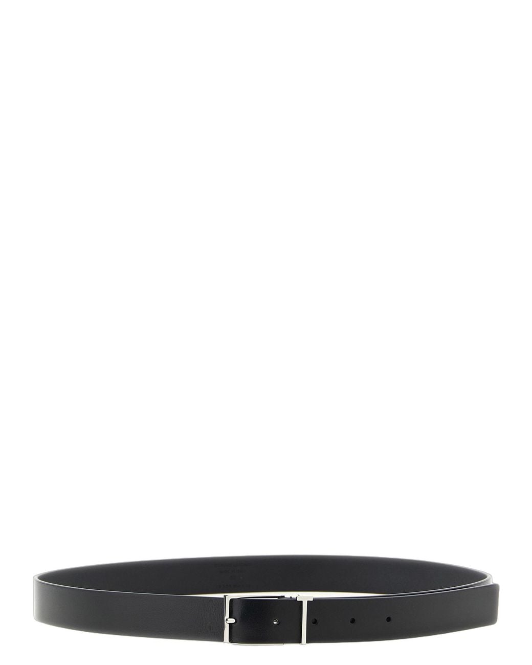 Tom Ford Black Tom Ford Calfskin Thin Belt for men