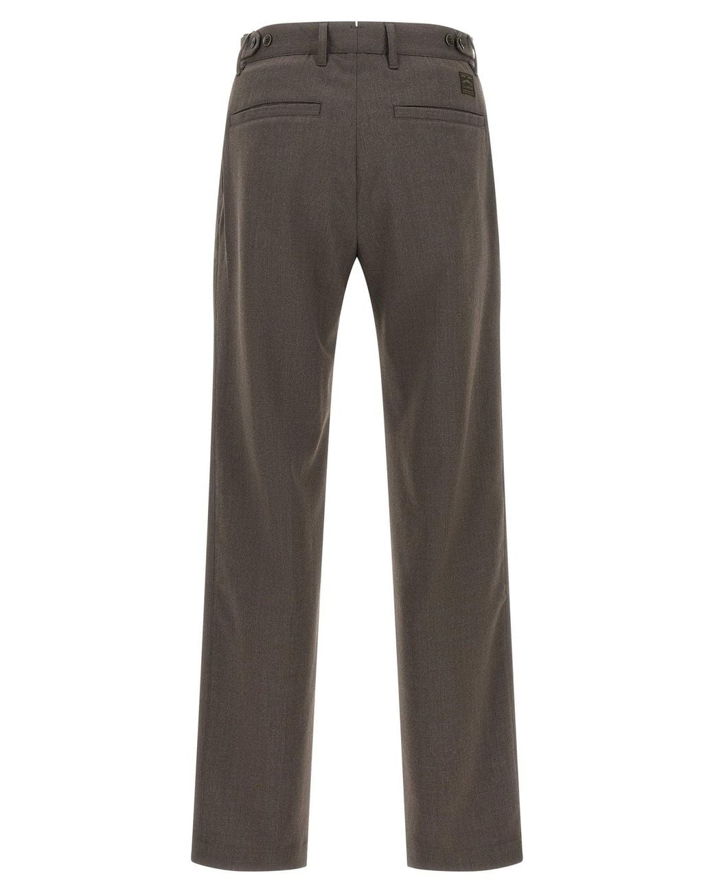 Incotex Gray Wool-Blend Pleated Trousers for men