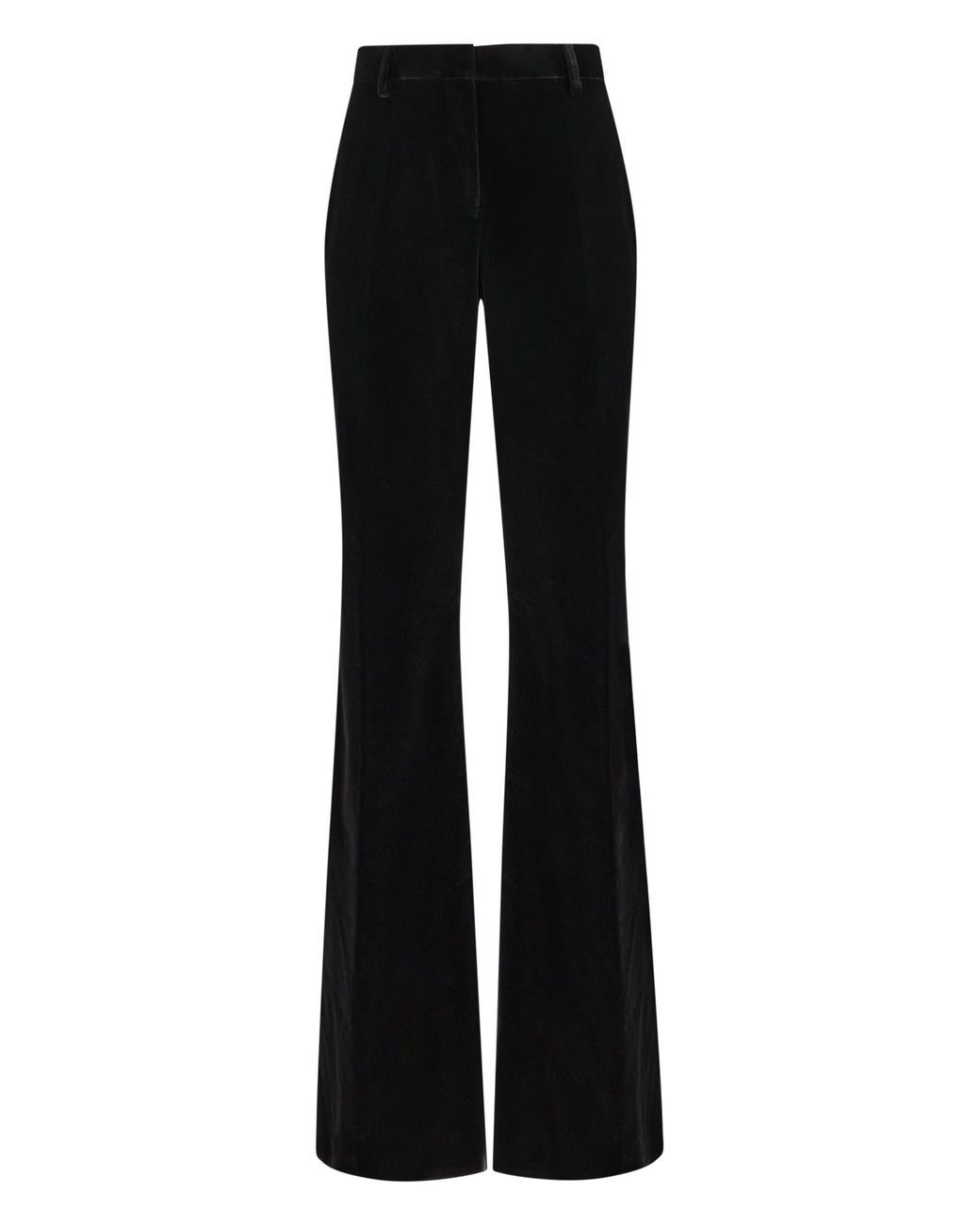 Etro Black Wide-Leg Trousers Cotton Flared