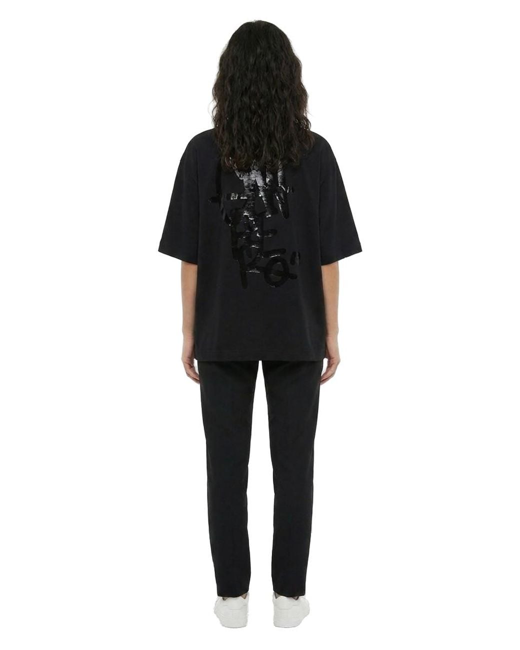 Dolce & Gabbana Black Dolce & Gabbana Graphic Print Cotton T-Shirt
