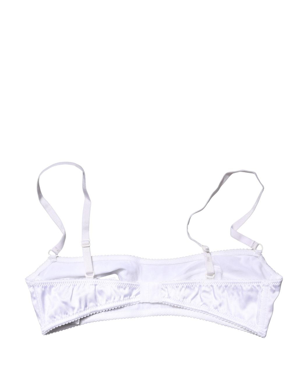 Dolce & Gabbana White Dolce & Gabbana Semi-Pad Underwire Balconette Bra