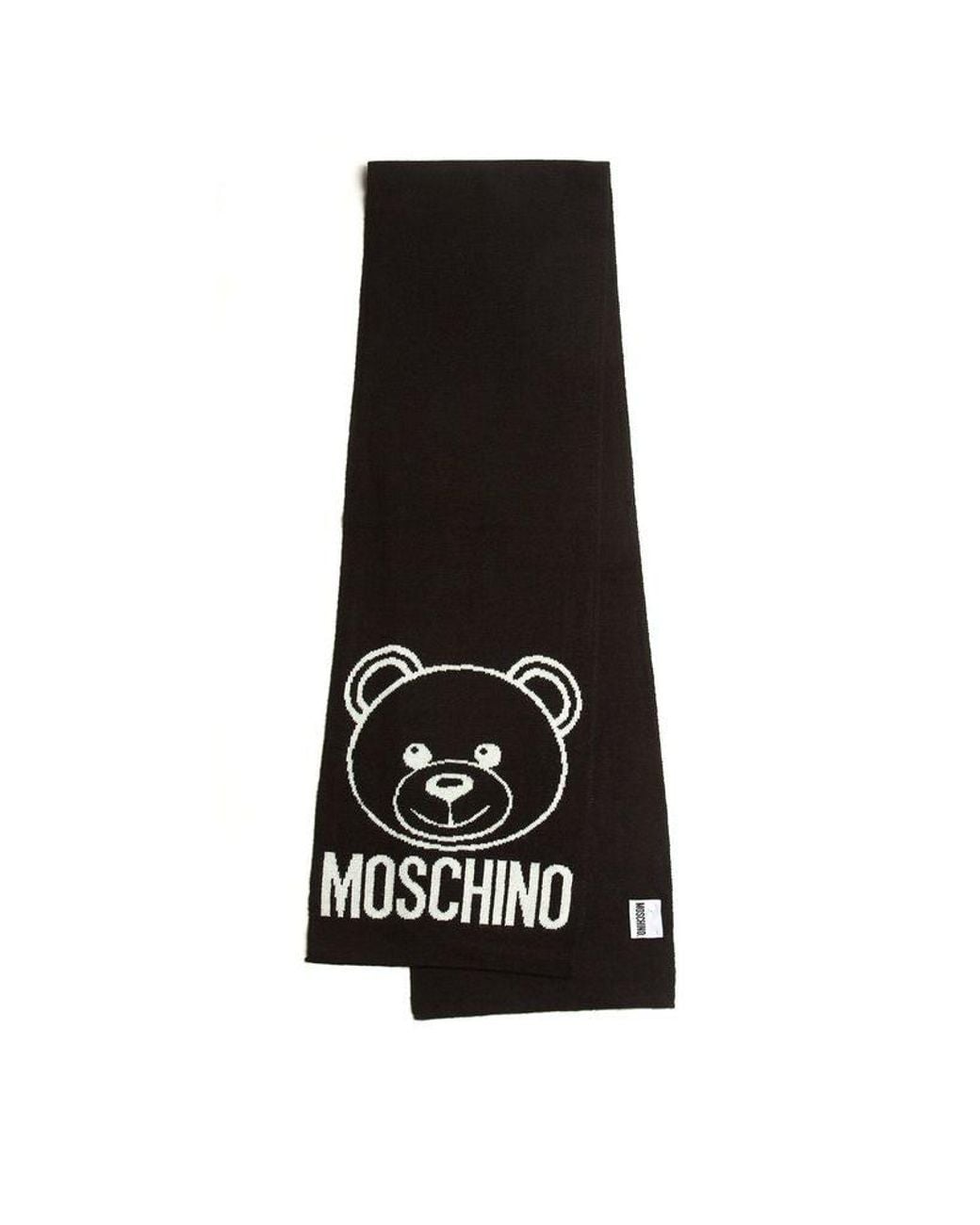 Moschino Red Scarf Wool Accessories