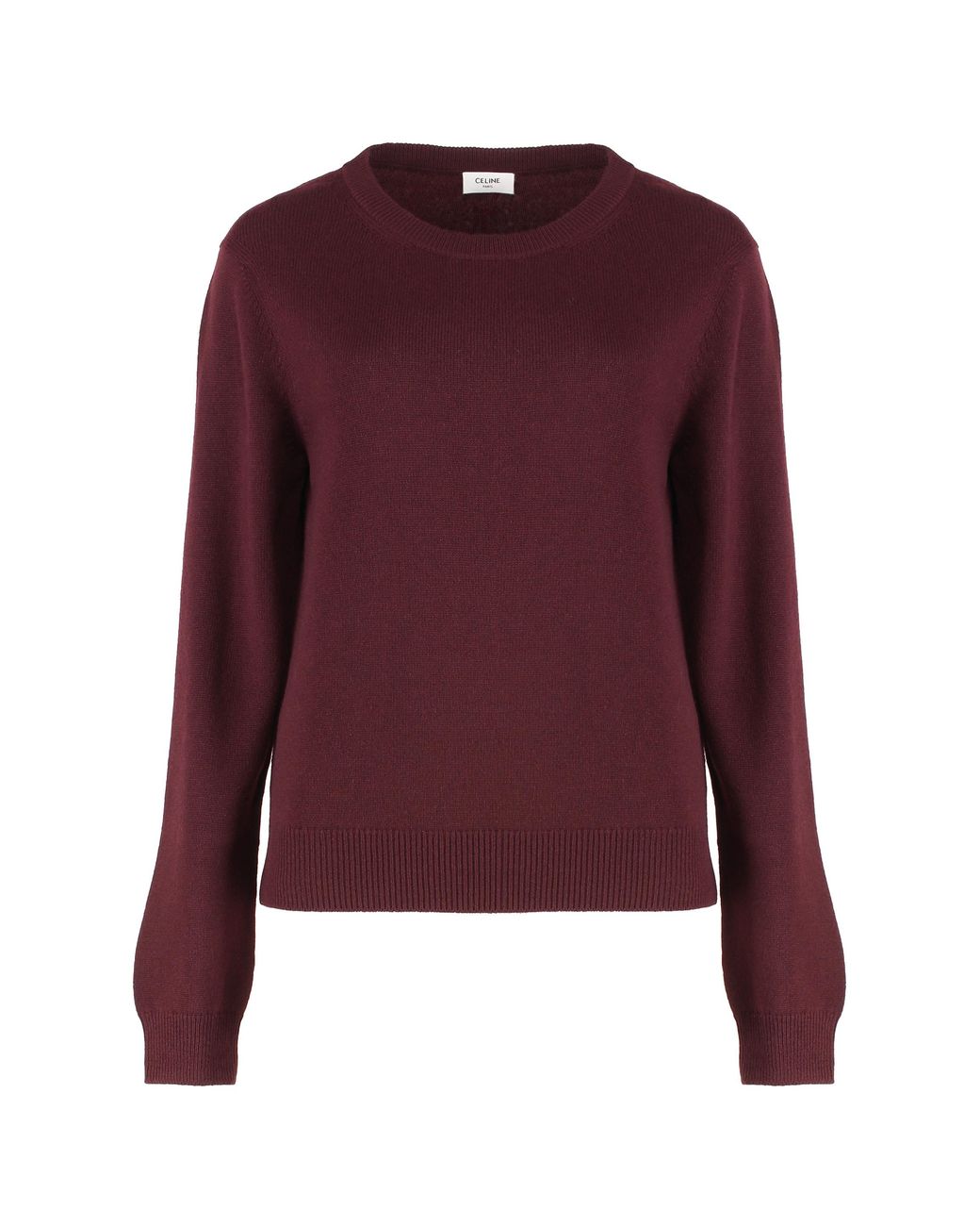 Céline Purple Crew-Neck Cashmere Sweater