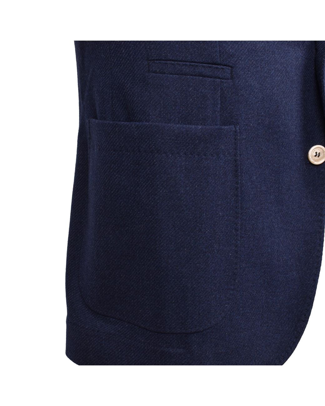 Brunello Cucinelli Blue Wool Silk Blazer Clothing for men