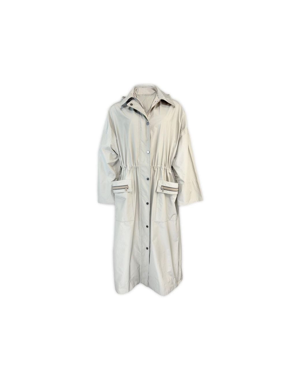 Brunello Cucinelli White Light Relaxed Jacket