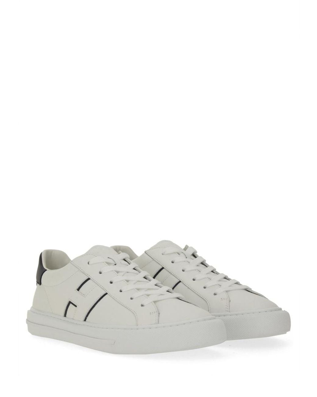 Hogan White Leather Sneaker H691 Trainers for men