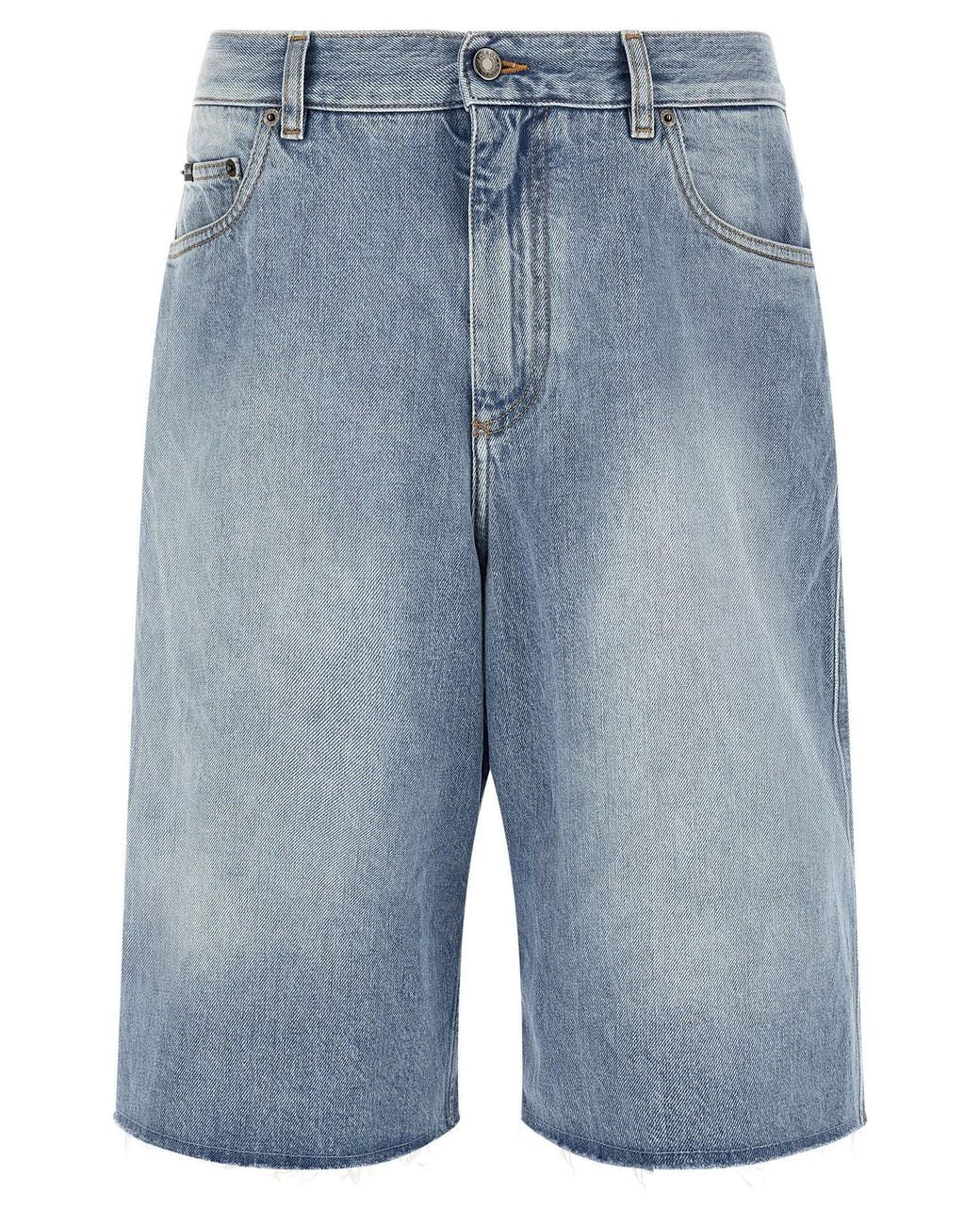 Dolce & Gabbana Blue Dolce & Gabbana Cotton Denim Bermuda Shorts