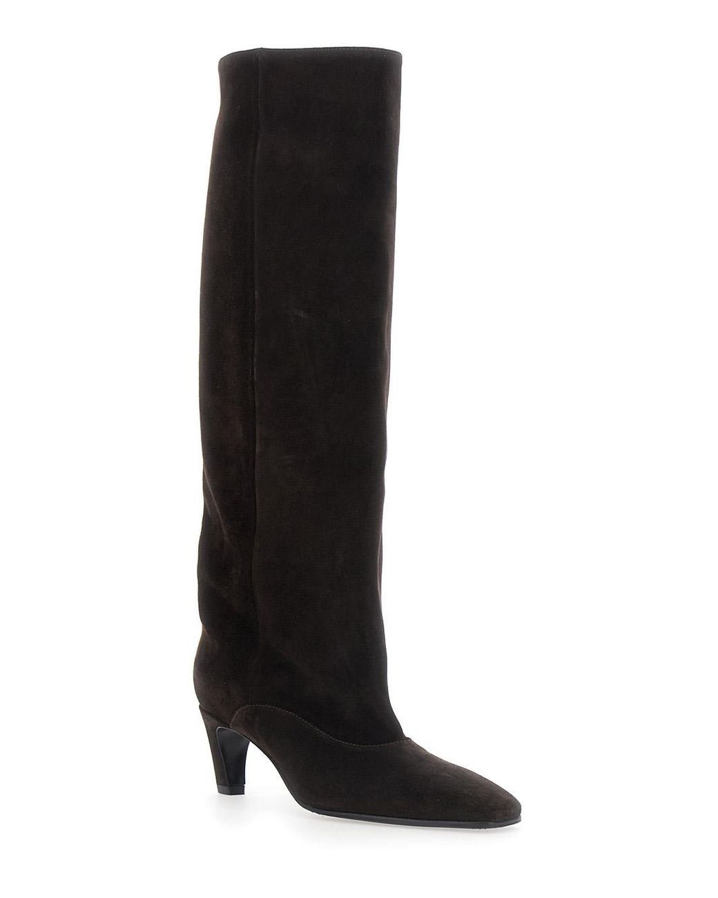 Strategia Black Boots Amber Leather