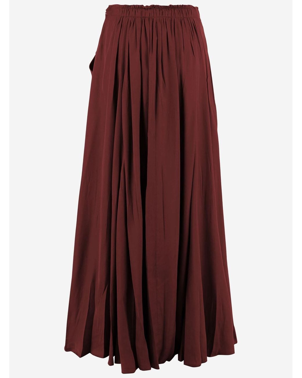 Sa Su Phi Purple Skirt Long Cotton-Blend