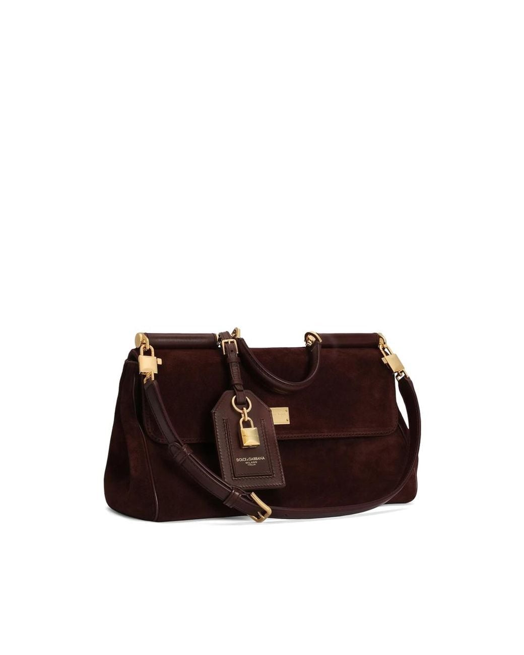 Dolce & Gabbana Brown Leather Tote Bag My Sicily Calfskin