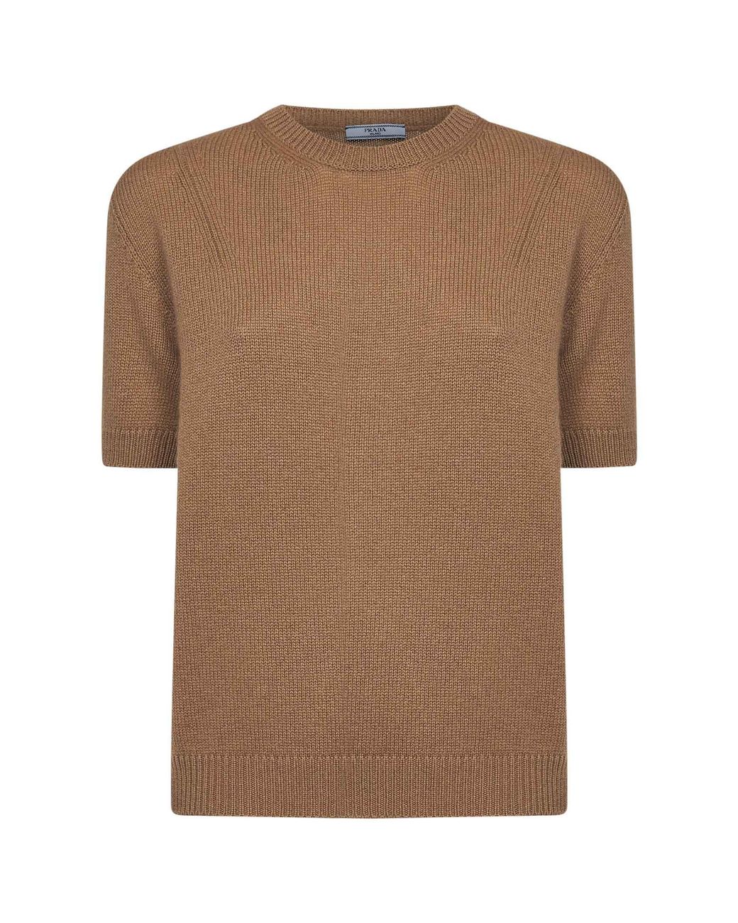 Prada Brown Cashmere Sweater With Scarf