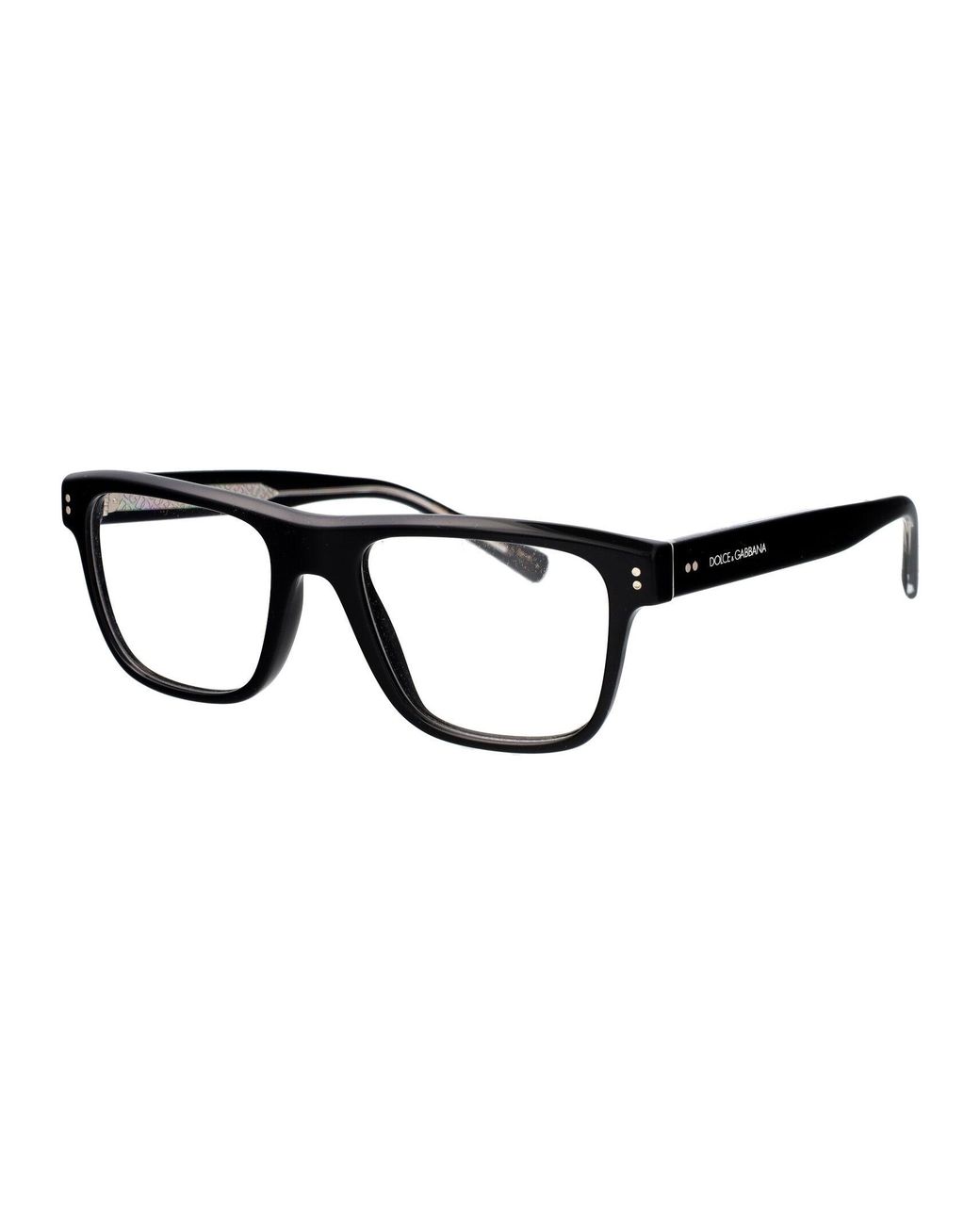 Dolce & Gabbana Black Dolce & Gabbana Acetate Optical Glasses for men