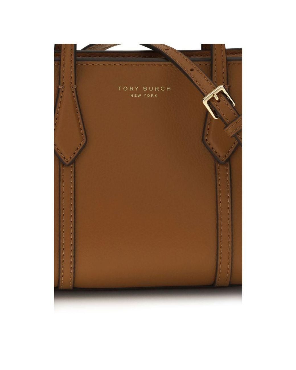 Tory Burch Brown Calf Leather Bos Taurus Shoulder Bag