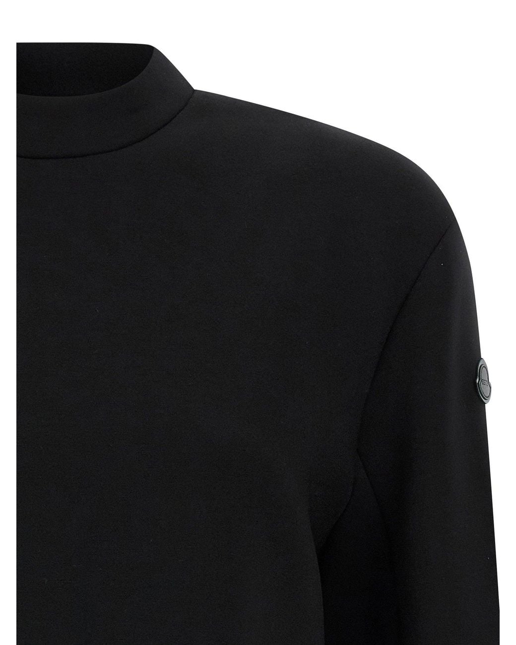 Moncler Genius Black Scuba-Effect Crop Sweatshirt