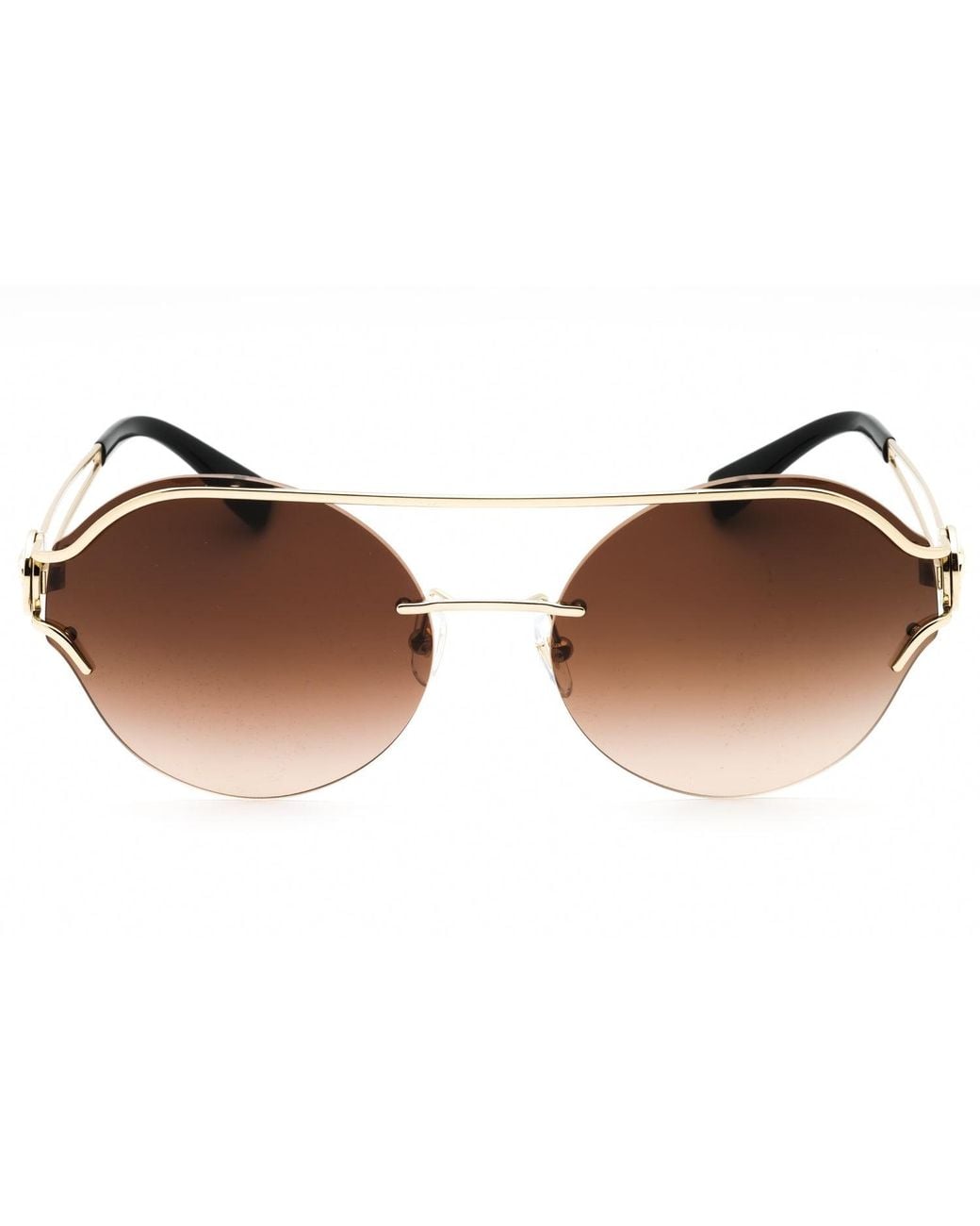 Versace Black Versace Ve2184 Round Gradient Sunglasses