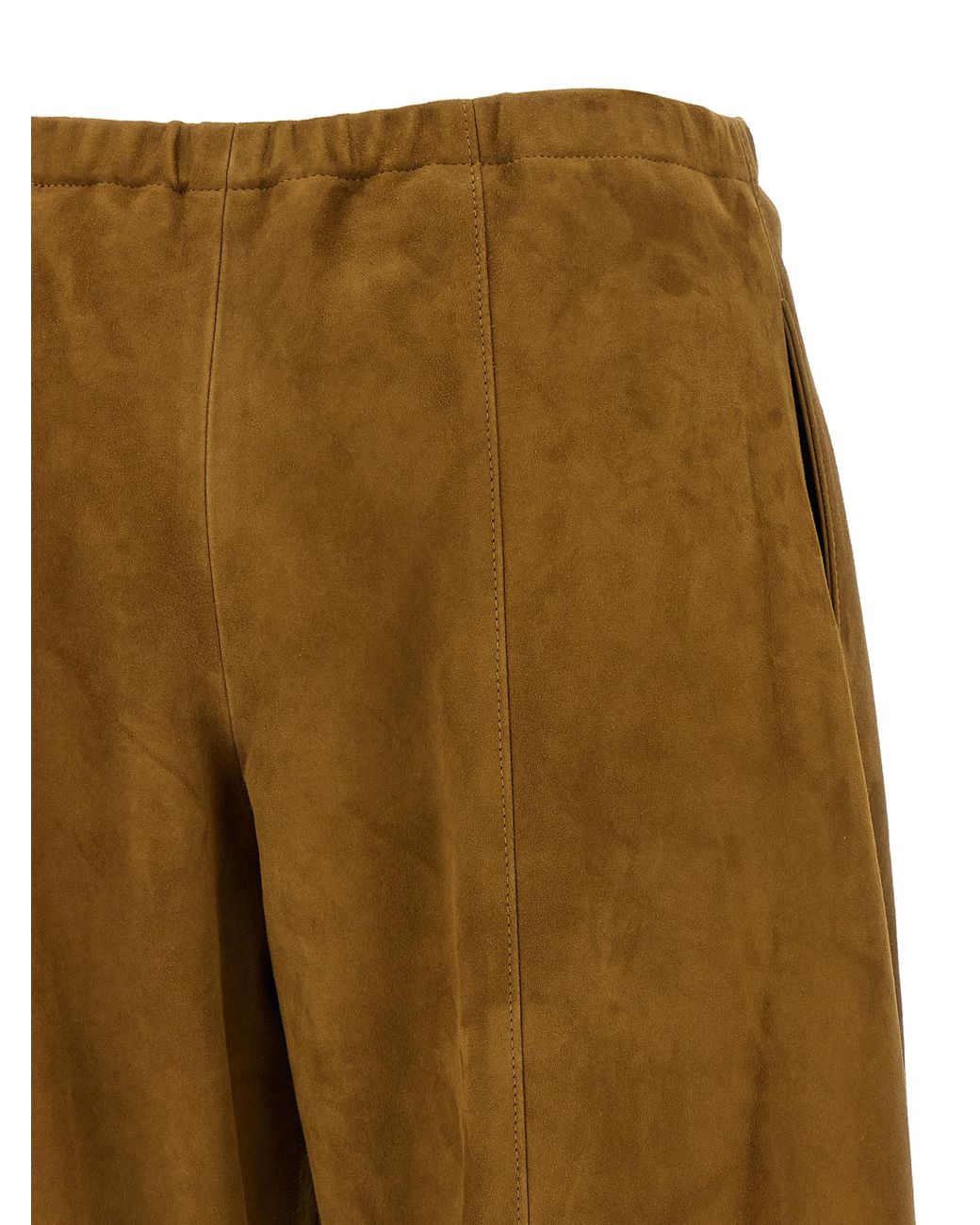 Khaite Natural Clover Pants Lamb Leather (Ovis Aries)