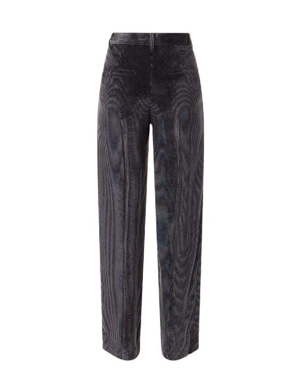 Brunello Cucinelli Black Blue Viscose Casual Pants