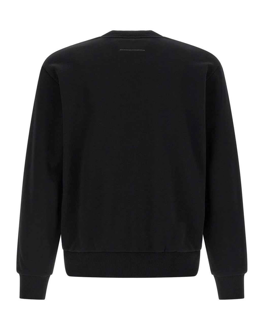 MM6 by Maison Margiela Black Numeric Signature Mm6 Spray Sweatshirt Cotton for men
