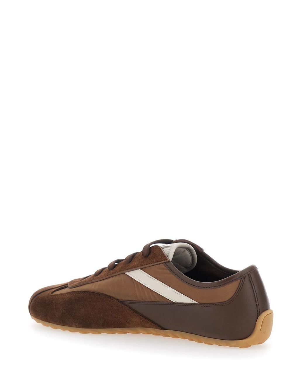 McQueen Brown Low Top Sneakers Boxe Suede Calf Leather Trainers for men