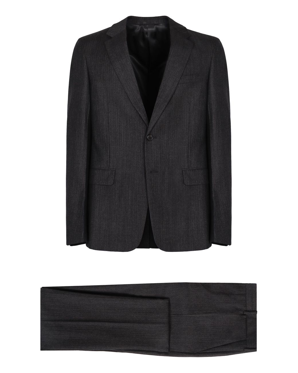 Prada Black Single-Breasted Wool And Cashmere Coat Suits for men