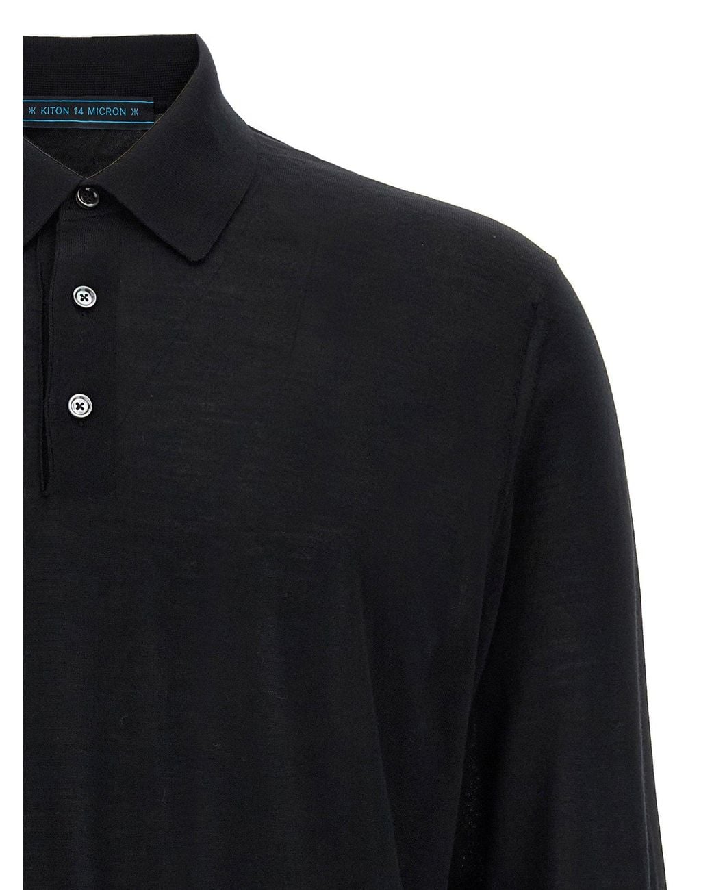 Kiton Blue Ciro Polo Shirt
