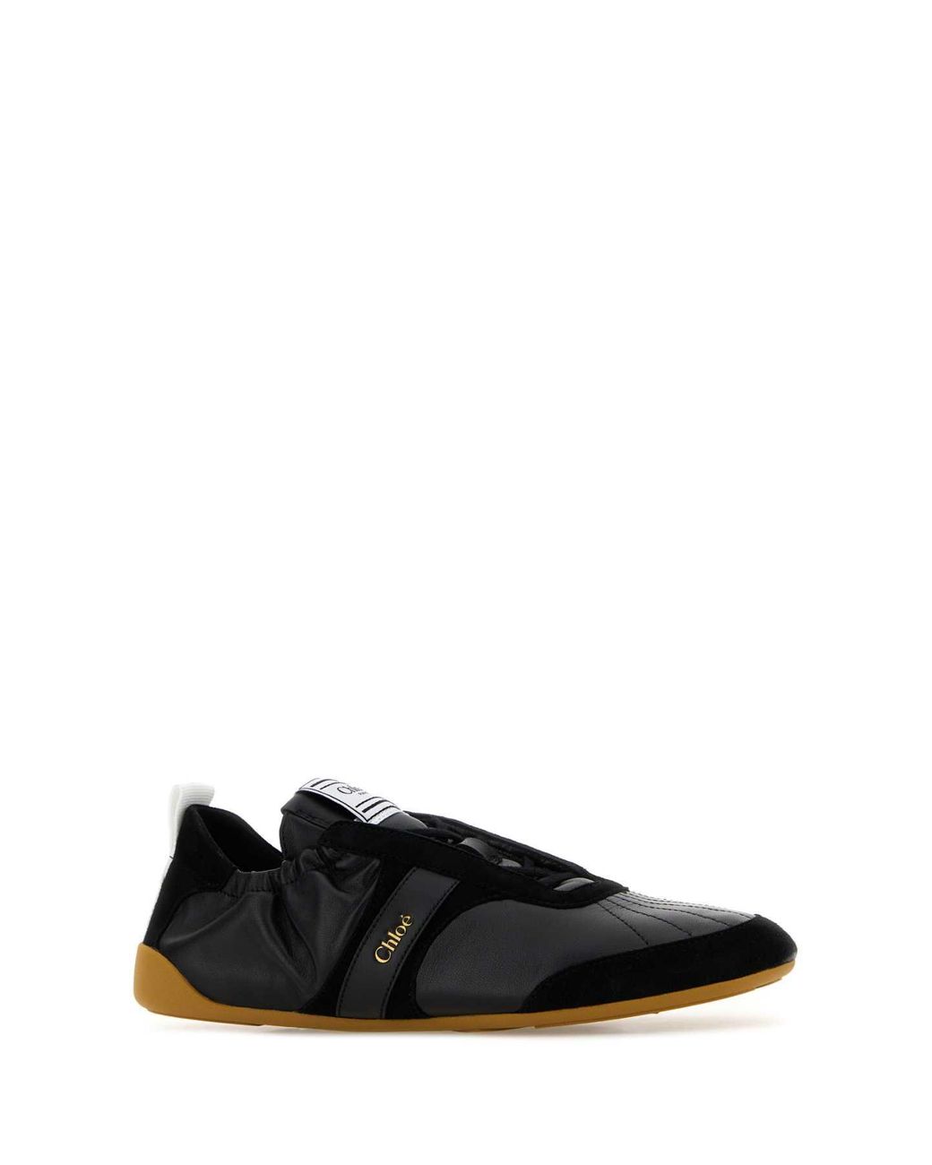 Chloé Black Leather Chloã¨ Kick Sneakers