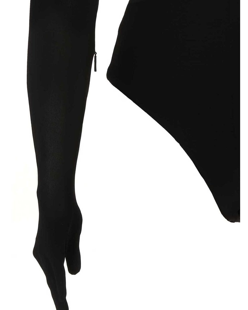 Ambush Black 'Heart Shaped Gloves' Bodysuit
