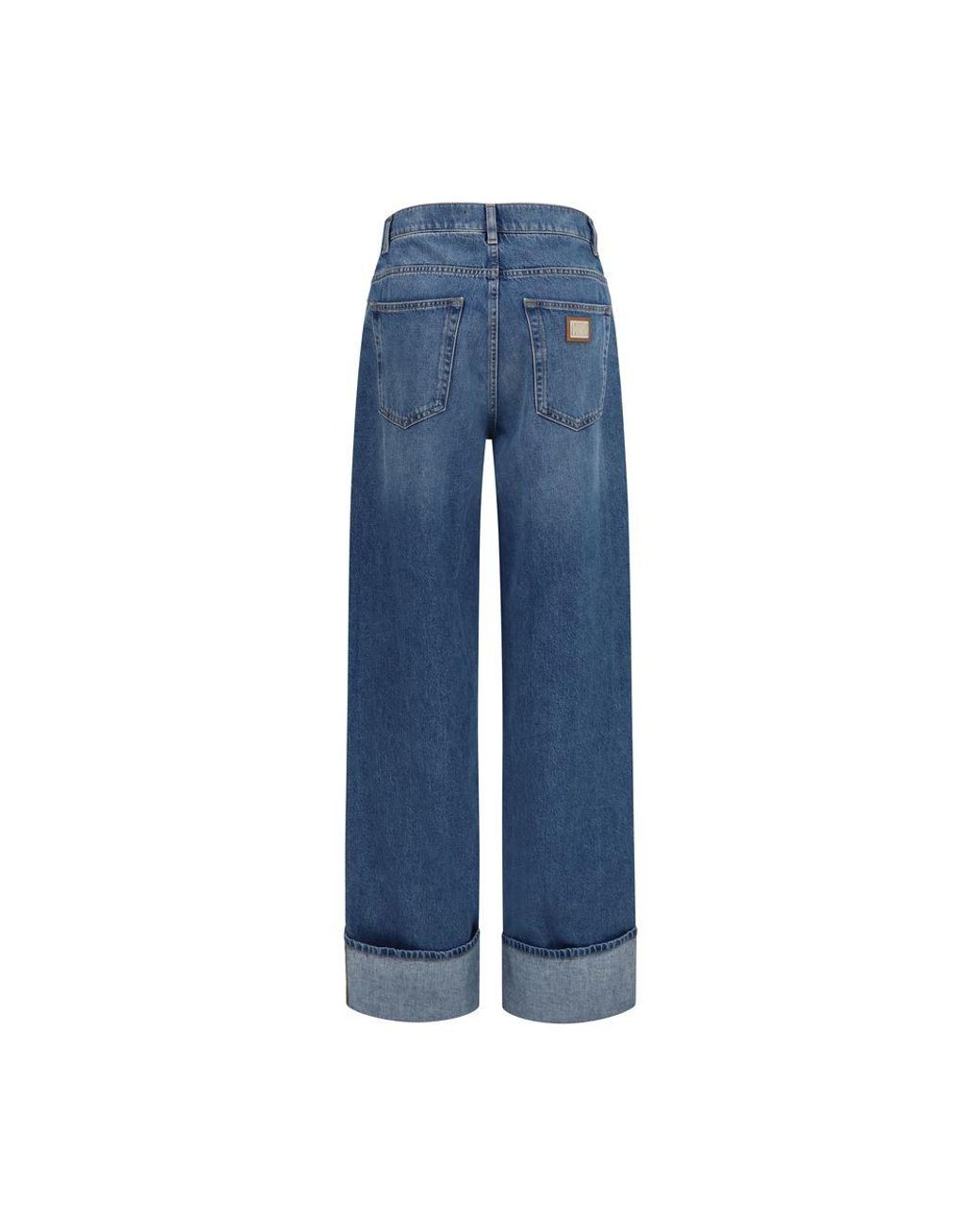 Dolce & Gabbana Blue Cotton Straight