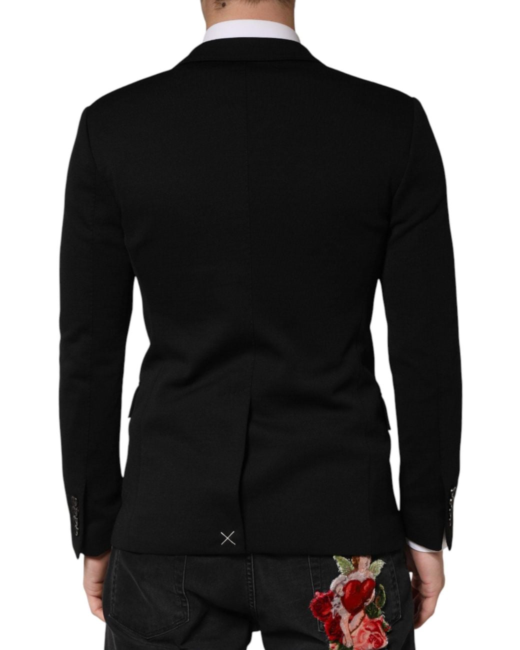 Dolce & Gabbana Black Wool Single Breasted 2 Button Blazer Pa+Wv Clothing for men