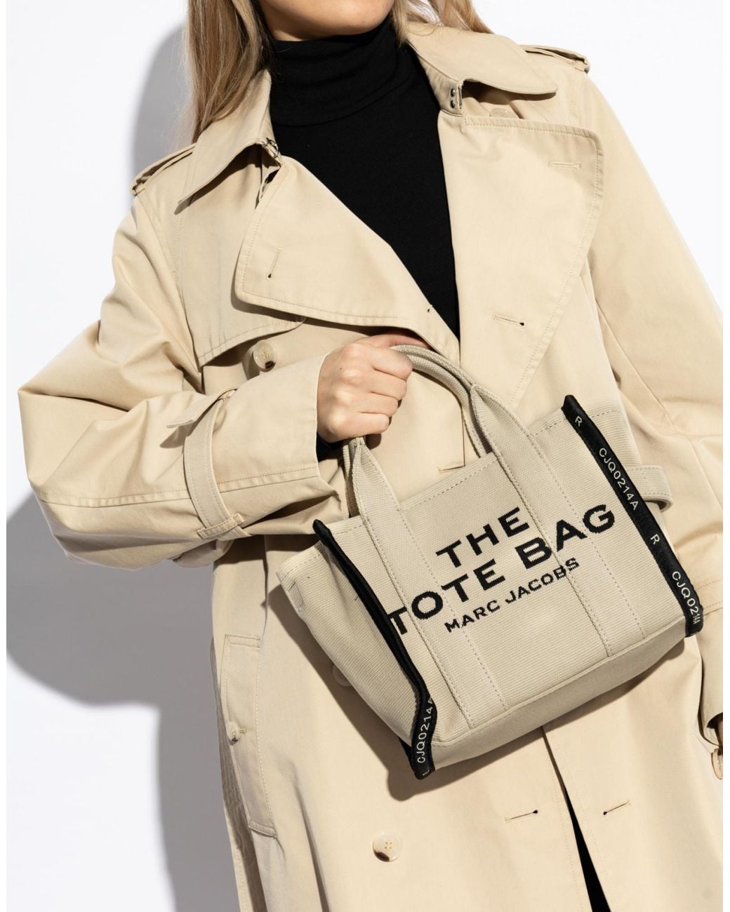 Marc Jacobs White The Jacquard Small Tote Bag