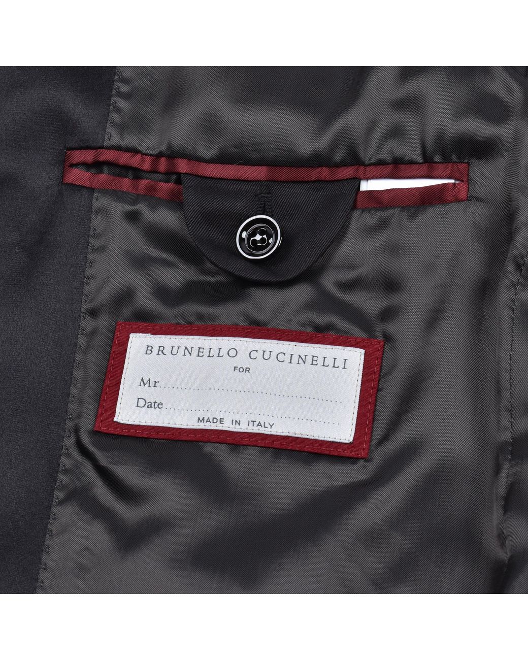 Brunello Cucinelli Black 100% Silk Tuxedo Dinner Jacket New for men