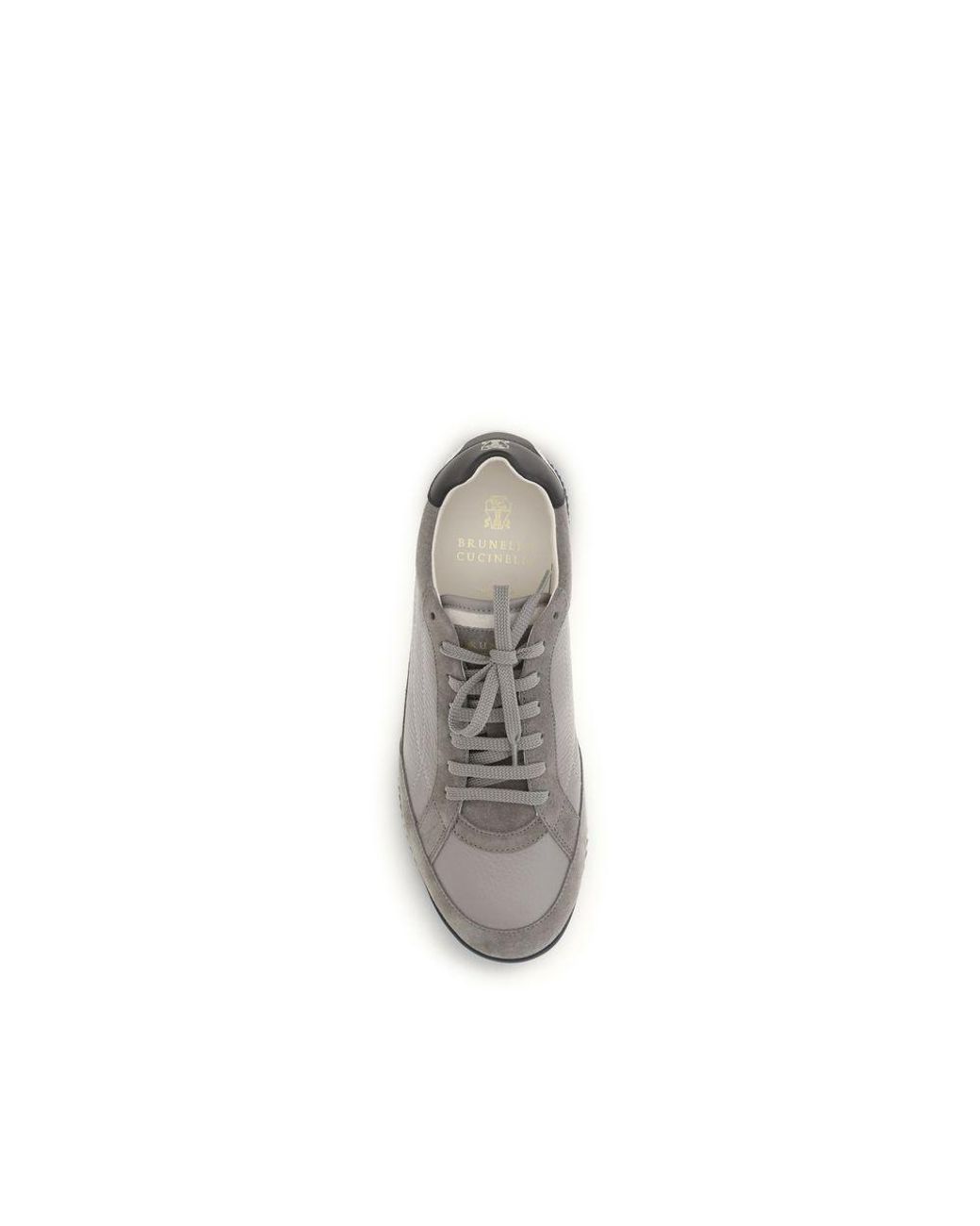Brunello Cucinelli Gray Deer Sneakers for men
