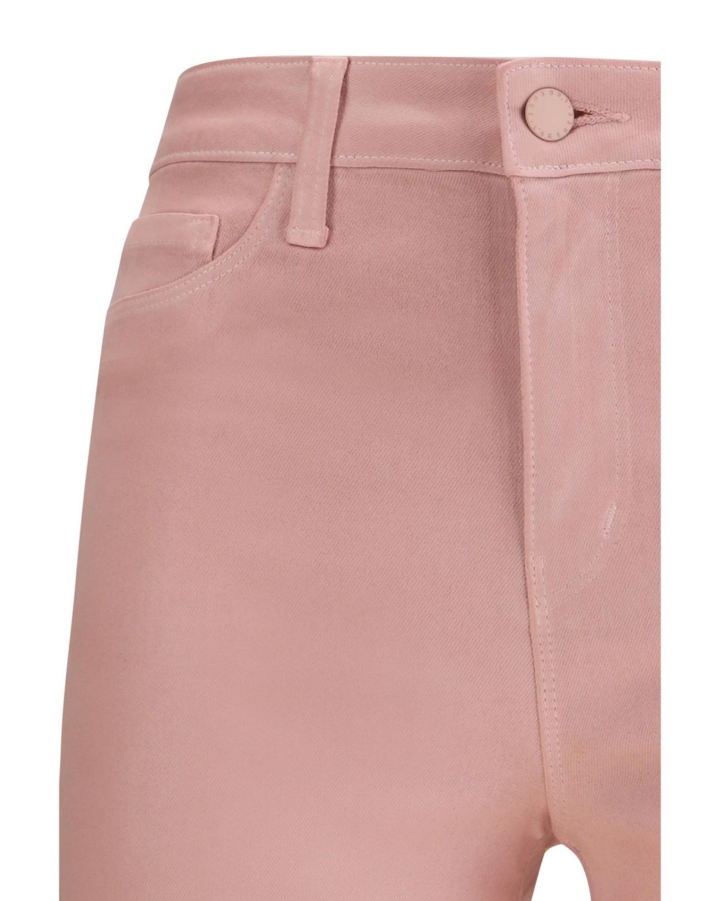 L'Agence Pink Kendra Pants Cotton; Elastane; Spandex