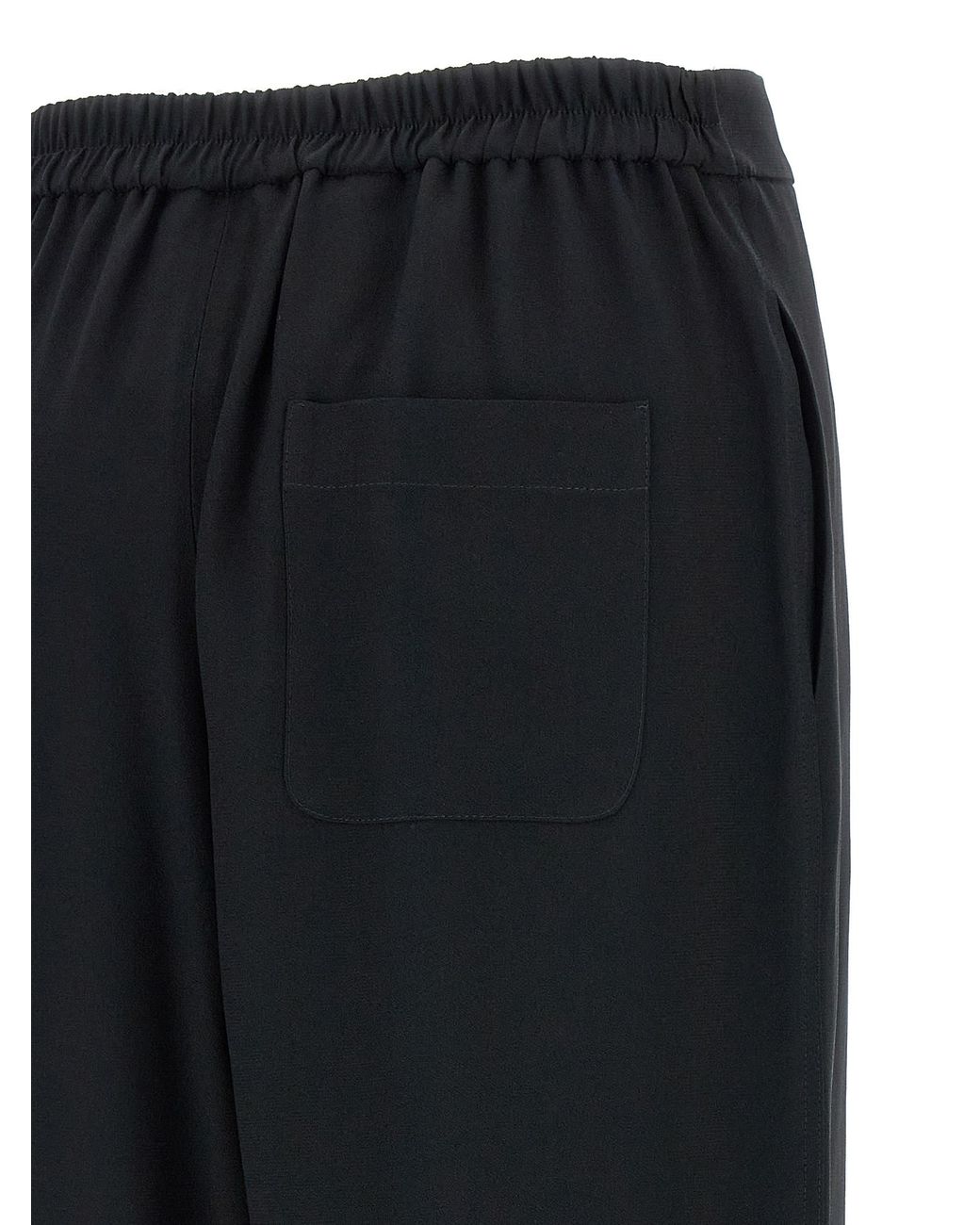 Moschino Black Acetate Casual Pants