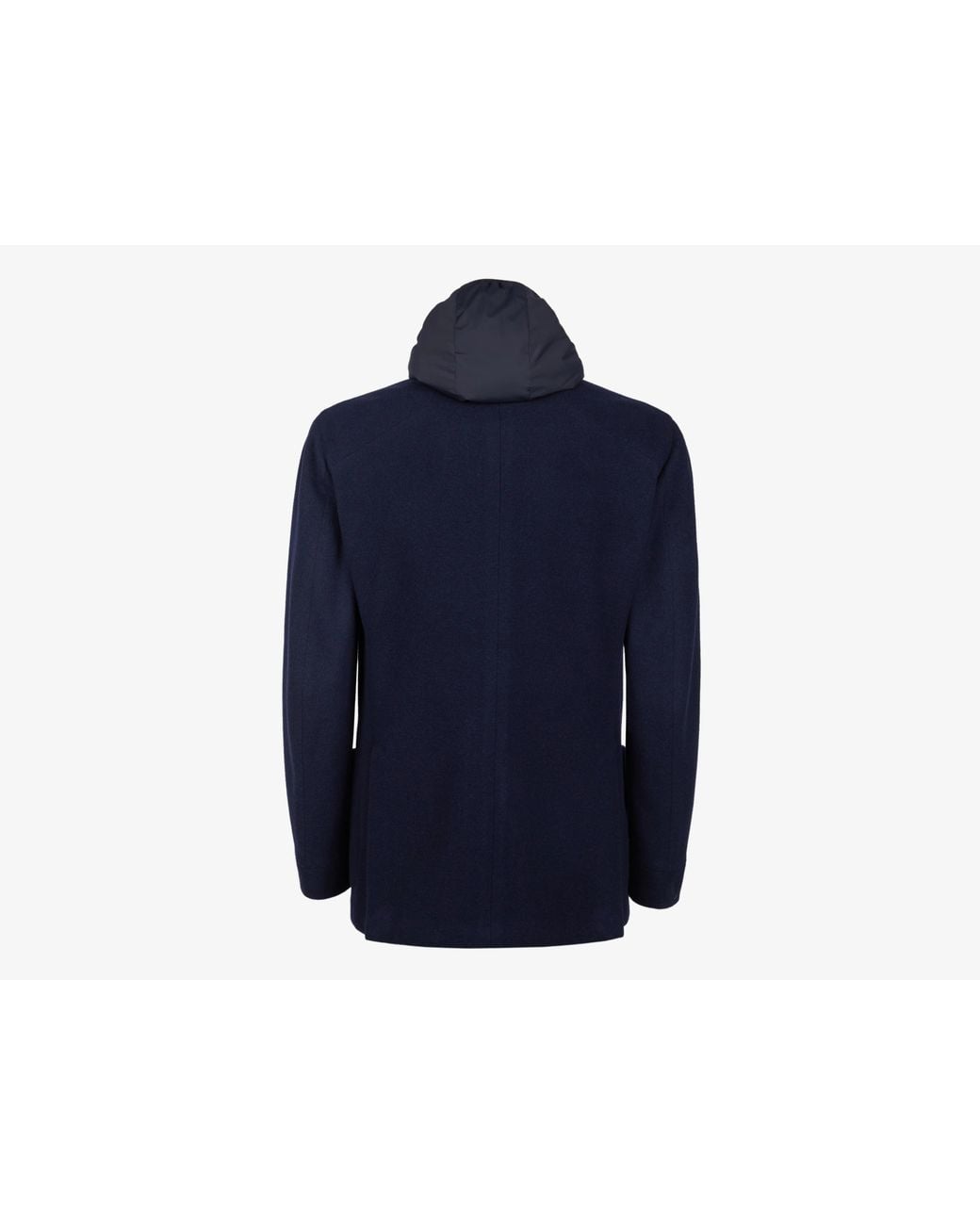 Sease Blue Hooded Blazer Jacket for men