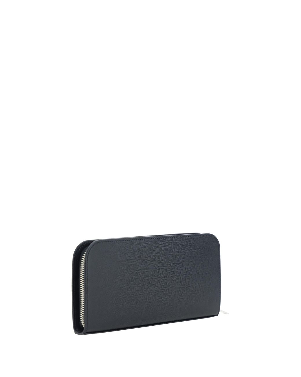 Saint Laurent Gray Leather Wallet Grain De Poudre Calf Umbrellas for men
