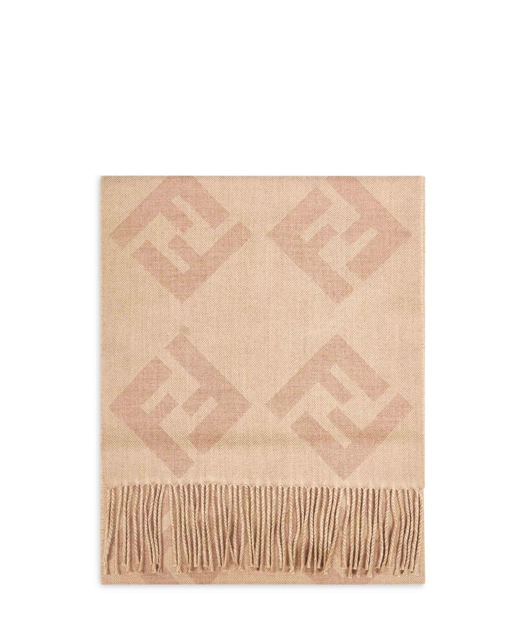 Fendi Natural Ff Wool Scarf for men