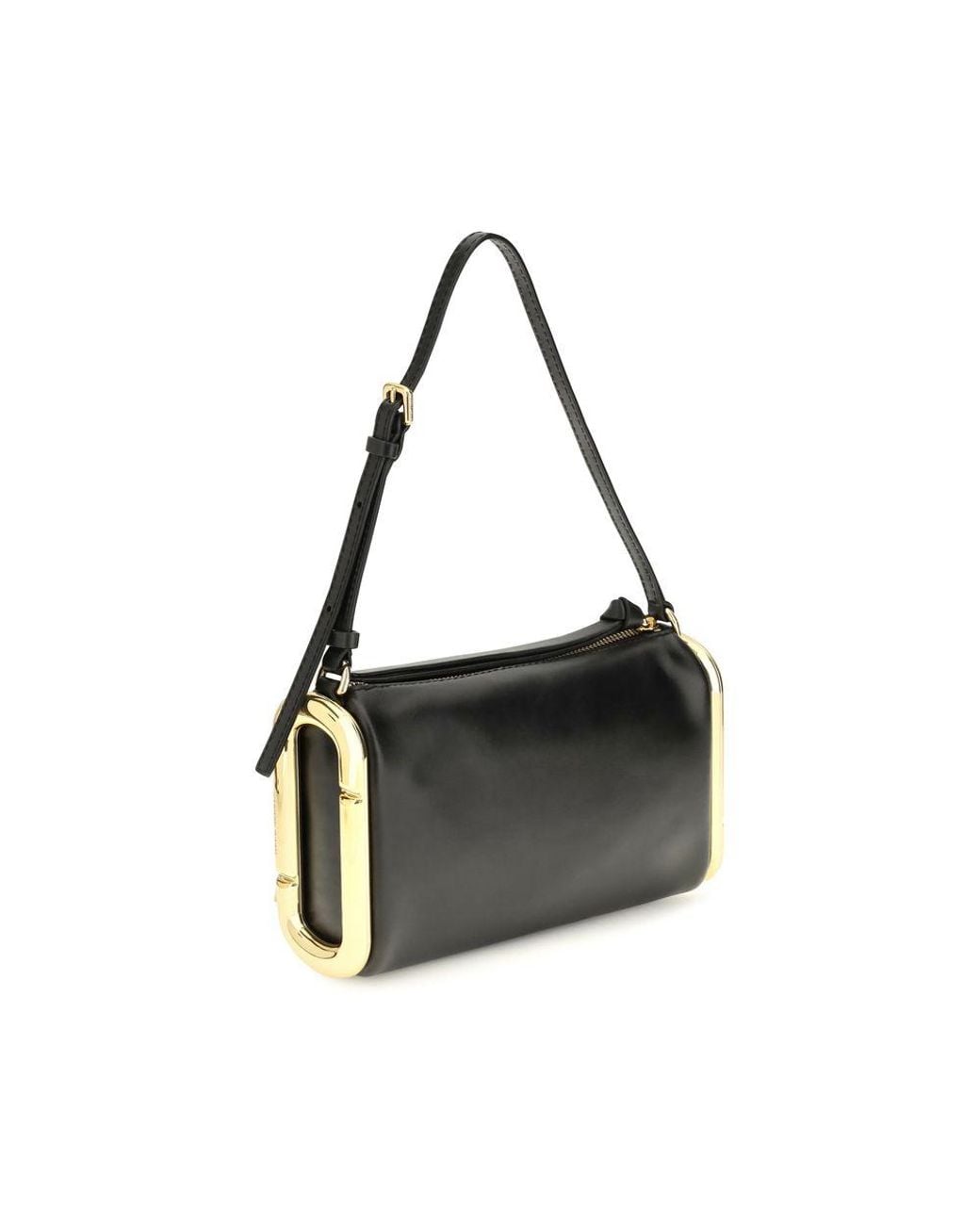 Marc Jacobs Black Calf Leather Bos Taurus Shoulder Bag