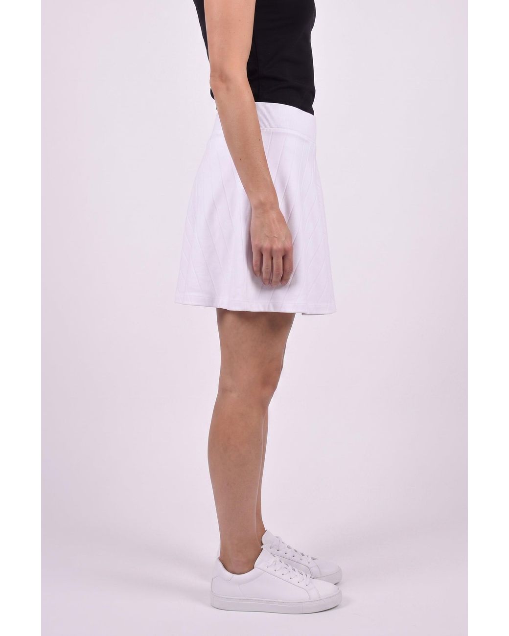 Brunello Cucinelli White Flared Cotton Skirt