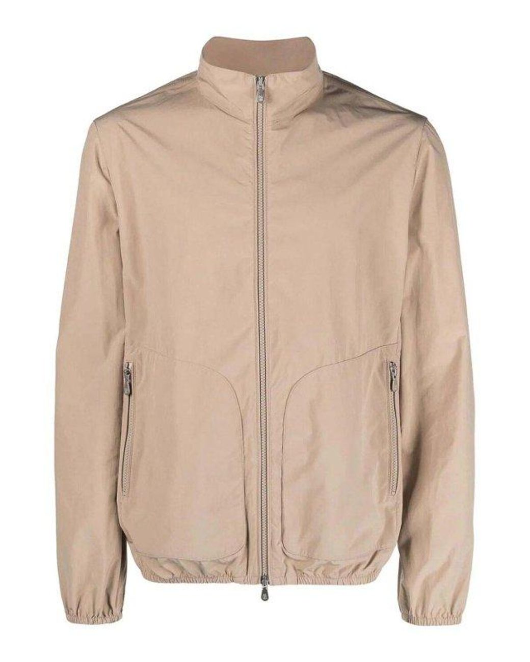 Brunello Cucinelli Natural Zip Up Jacket for men