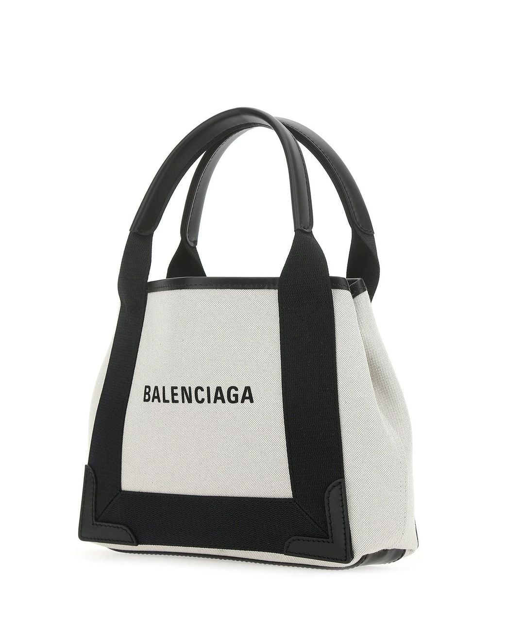 Balenciaga Balenciaga Canvas Logo Shoulder Bag in Black | Lyst
